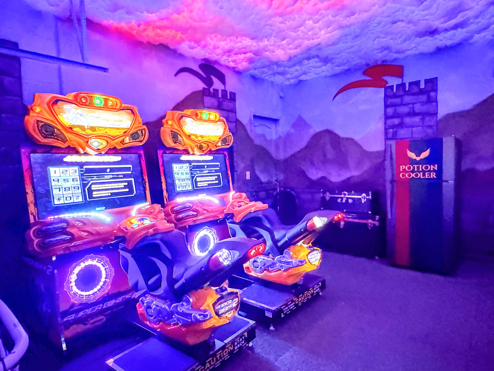 Ducati cabs, murals inspired by Quidditch, Potion Cooler glowing in house colors — the