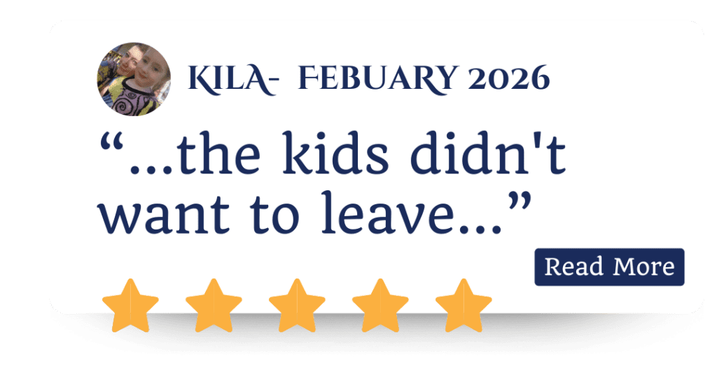 The kids didn't want to leave...